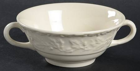 Mason's Oak Cream Flat Cream Soup Bowl