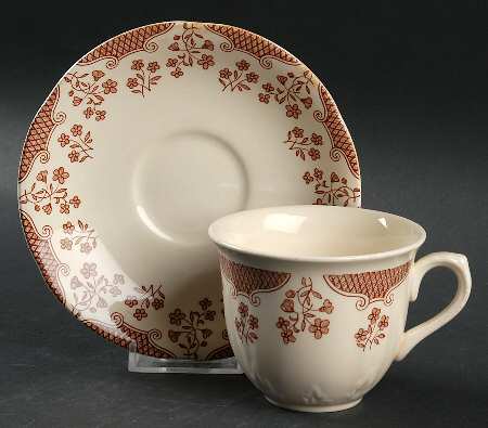 Cambric Flat Cup & Saucer Set