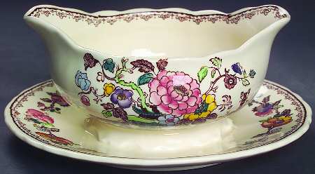 Nabob Gravy Boat with Attached Underplate