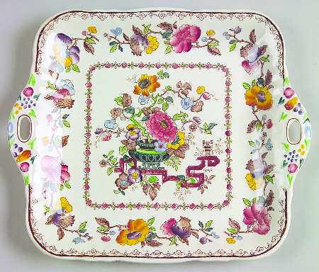 Nabob Square Handled Cake Plate