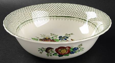 Paynsley Green Multicolor 9" Round Vegetable Bowl