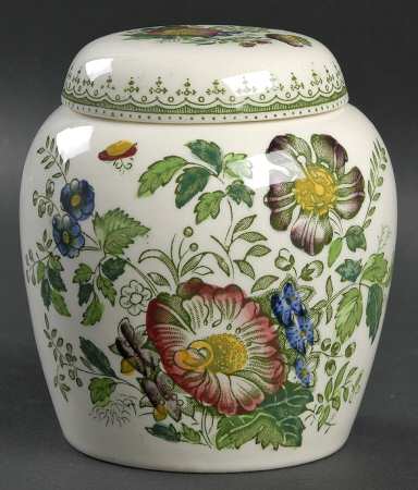 Paynsley Green Multicolor Small Ginger Jar & Lid