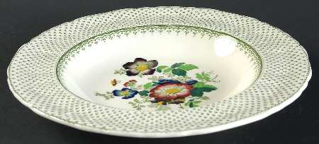 Paynsley Green Multicolor Rim Soup Bowl