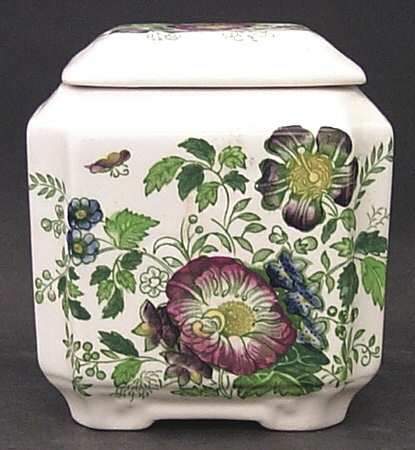 Paynsley Green Multicolor Fan Jar & Lid