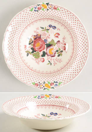 Paynsley Pink Lugged Cereal Bowl by Mason's