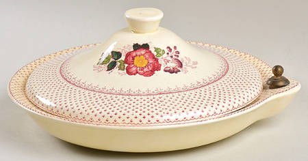 Paynsley Pink Hot Water Plate with Cover