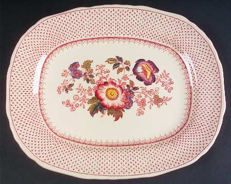 Paynsley Pink 13" Oval Serving Platter