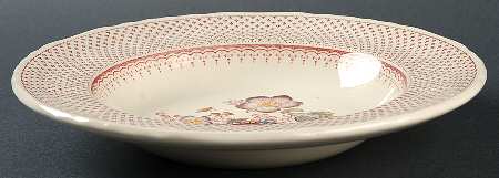 Paynsley Pink Rim Soup Bowl