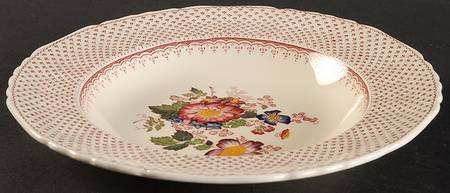 Paynsley Pink Rim Soup Bowl