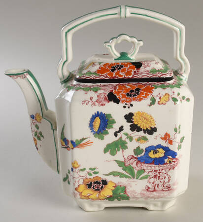 Persiana (Black Trim) Teapot & Lid