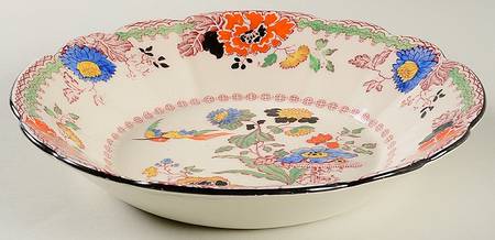 Persiana (Black Trim) Coupe Soup Bowl