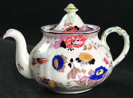 Persiana (Black Trim) Teapot & Lid