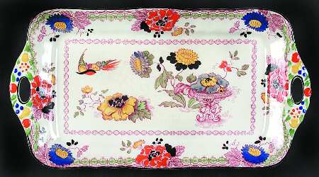 Persiana (Black Trim) Large Sandwich Tray