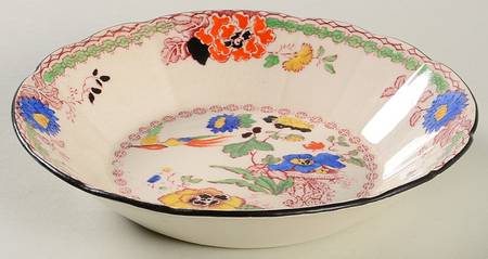 Persiana (Black Trim) Fruit/Dessert (Sauce) Bowl