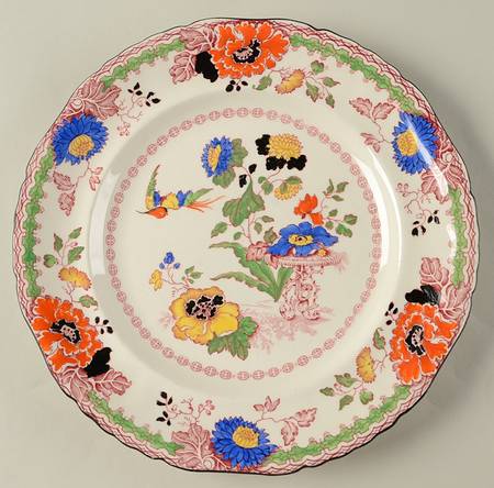 Persiana (Black Trim) Luncheon Plate