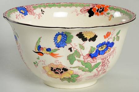 Persiana (Black Trim) Cranberry Bowl