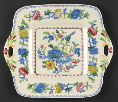 Regency Plantation Colonial Square Handled Cake Plate
