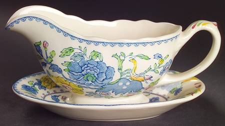 Regency Plantation Colonial Gravy Boat & Underplate/Relish