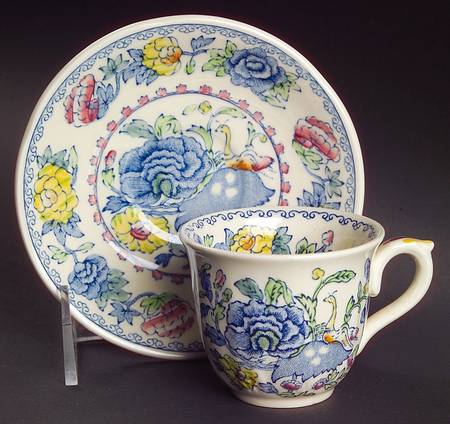 Regency Plantation Colonial Flat Demitasse Cup & Saucer Set