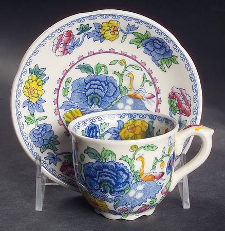 Regency Plantation Colonial Flat Demitasse Cup & Saucer Set