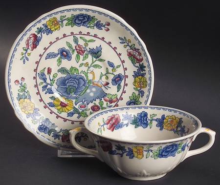 Regency Plantation Colonial Flat Cream Soup & Saucer Set