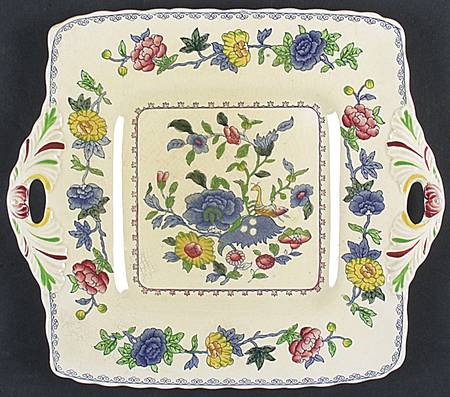 Regency Plantation Colonial Square Handled Cake Plate