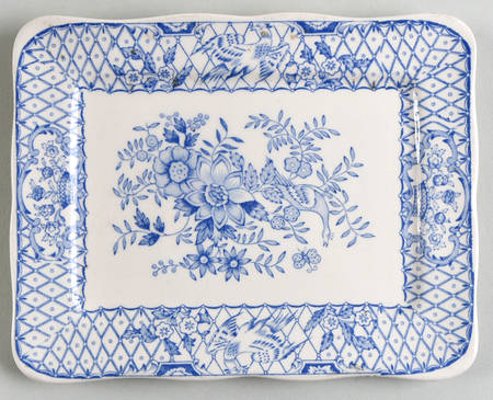 Stratford Royal Blue (No Trim) Cheese Dish with Lid, Base Only (Wedge)