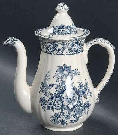 Stratford Royal Blue (No Trim) Small Coffee Pot & Lid