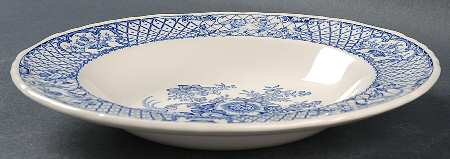 Stratford Royal Blue (No Trim) Large Rim Soup Bowl