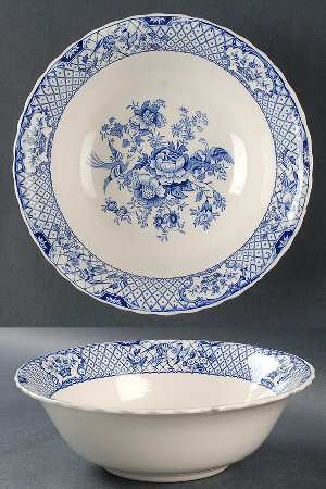 Stratford Royal Blue (No Trim) 9" Round Vegetable Bowl