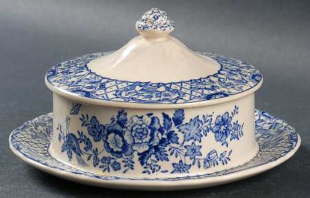 Stratford Royal Blue (No Trim) Butter Box & Lid
