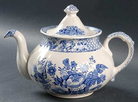 Stratford Royal Blue (No Trim) Teapot & Lid