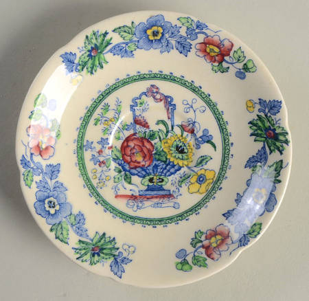 Strathmore Blue Multicolor Saucer for Demitasse Cup