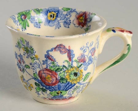 Strathmore Blue Multicolor Flat Demitasse Cup