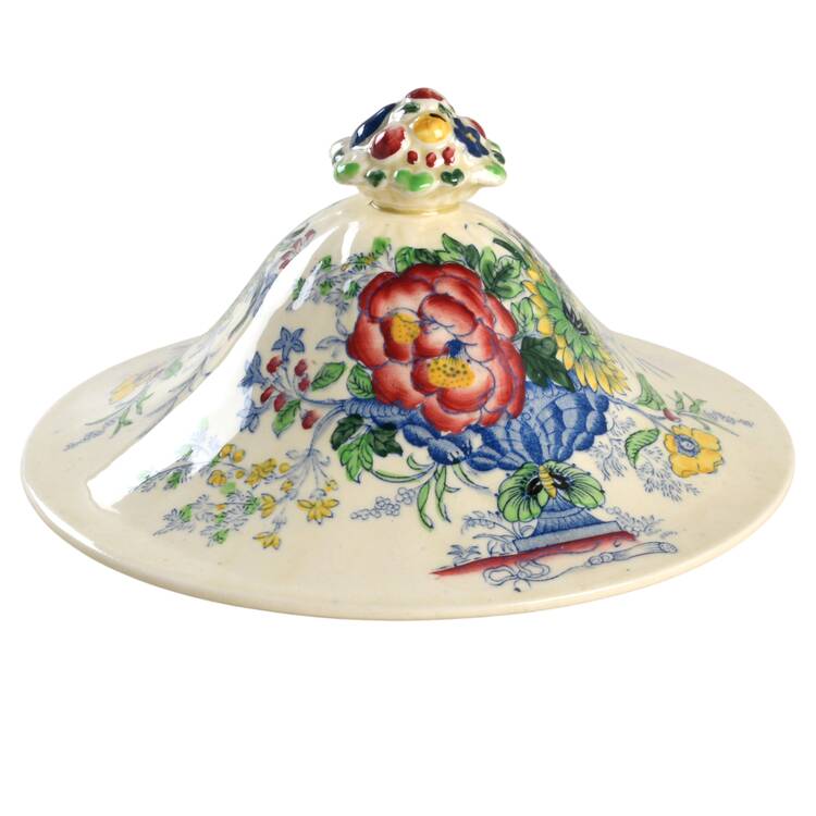 Strathmore Blue Multicolor Lid for Round Vegetable