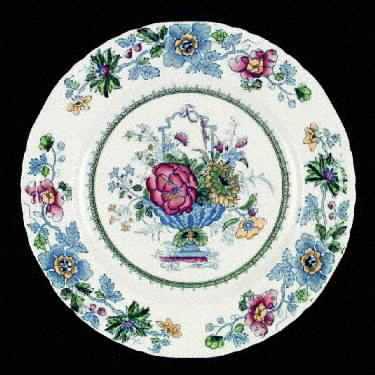 Strathmore Blue Multicolor Salad Plate