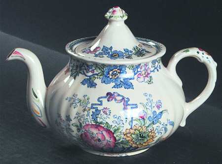Strathmore Blue Multicolor Teapot & Lid