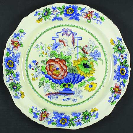 Strathmore Blue Multicolor 14" Chop Plate (Round Platter)