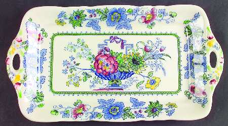 Strathmore Blue Multicolor Large Sandwich Tray