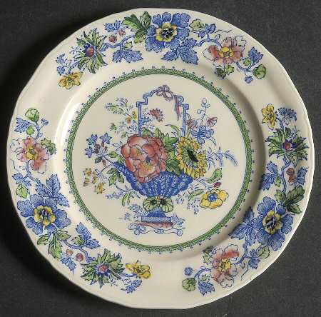 Strathmore Blue Multicolor Dessert/Pie Plate