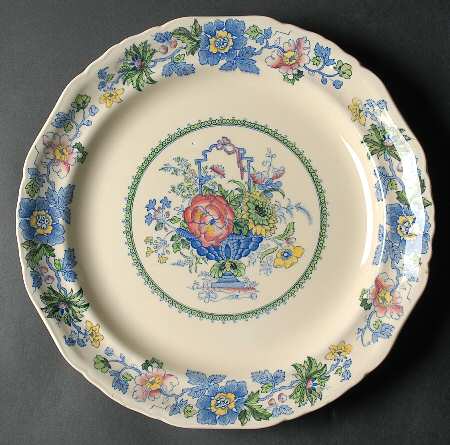 Strathmore Blue Multicolor 12" Chop Plate (Round Platter)
