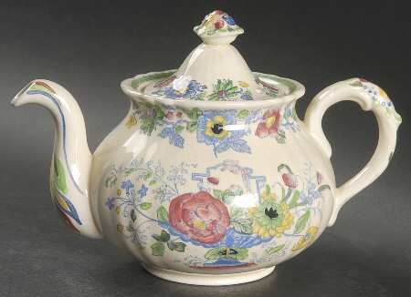 Strathmore Blue Multicolor Mini Teapot & Lid