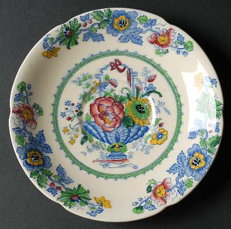 Strathmore Blue Multicolor Saucer for Oversized Cup