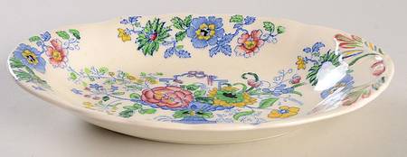 Strathmore Blue Multicolor Relish/Gravy Underplate