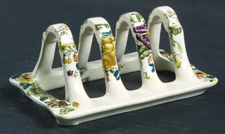 Strathmore Green Multicolor Toast Server