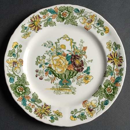 Strathmore Green Multicolor Salad Plate