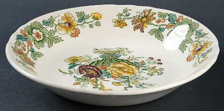 Strathmore Green Multicolor Coupe Soup Bowl