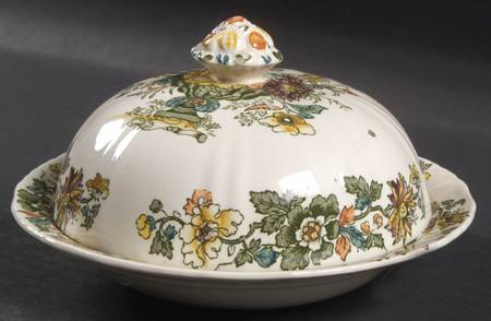 Strathmore Green Multicolor Muffin Dish & Lid