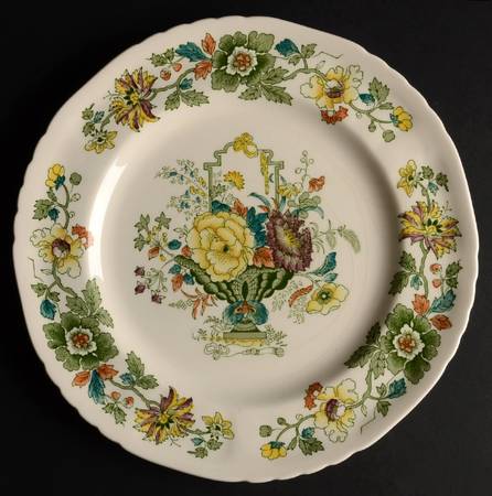 Strathmore Green Multicolor Dinner Plate