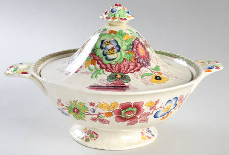 Strathmore Pink Multicolor Round Covered Vegetable